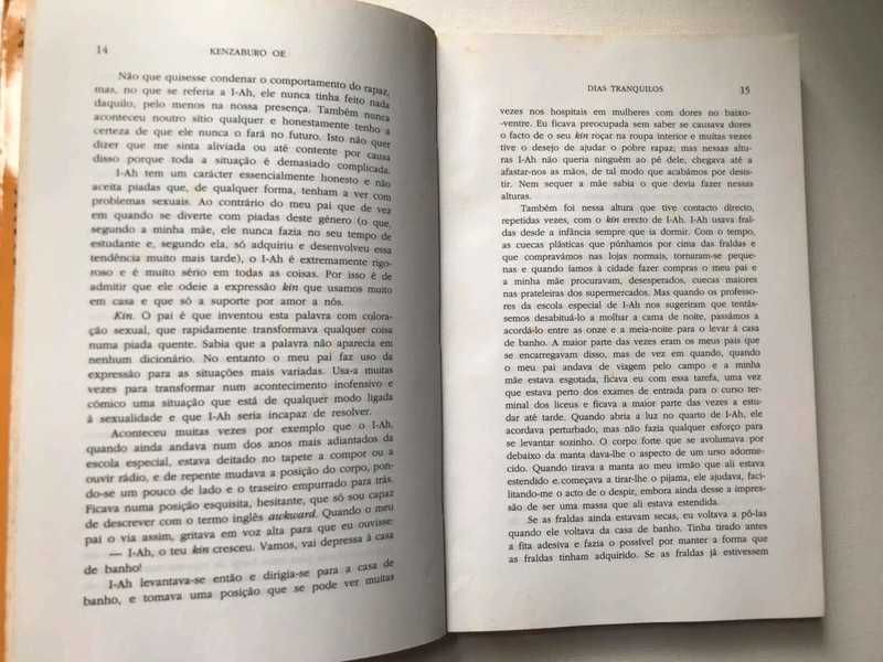 Dias Tranquilos de Kenzaburo Oe