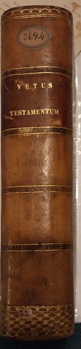 Vetus Testamentun, de 1856, encadernado