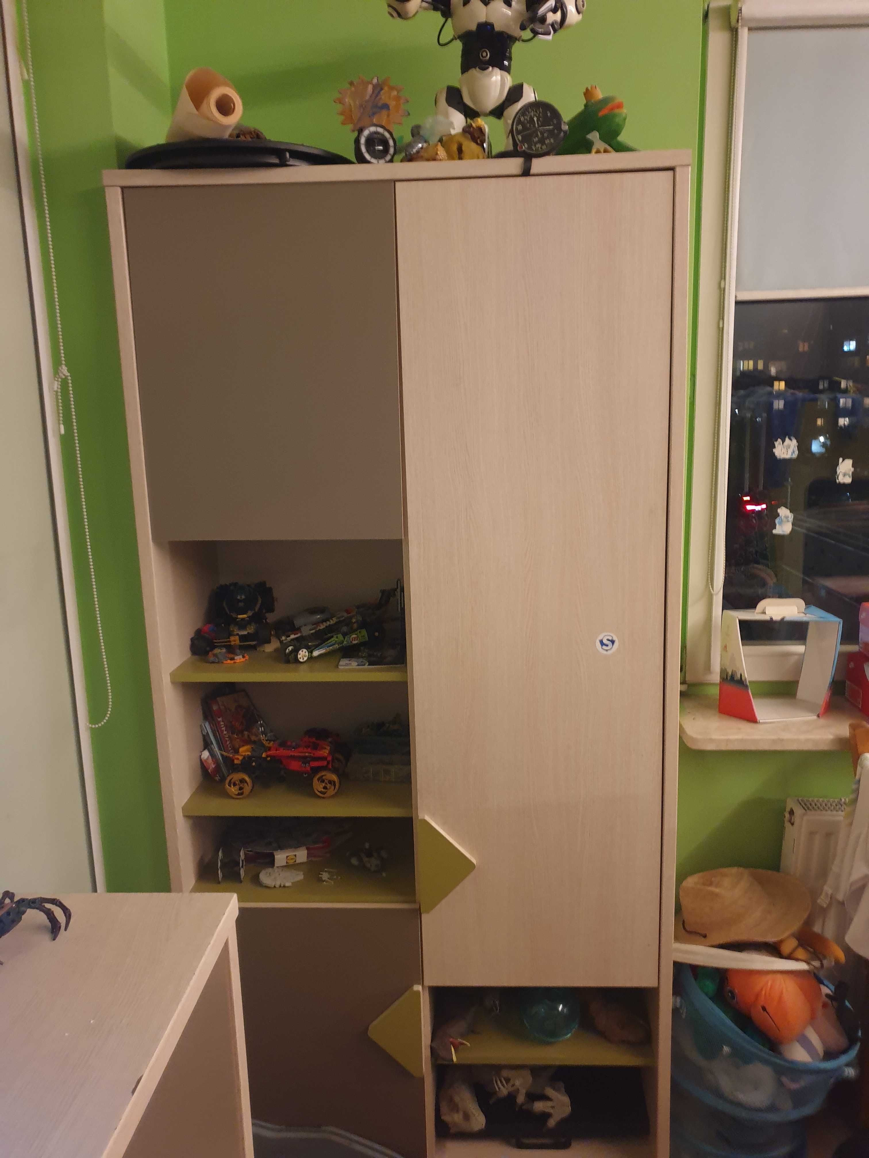 zestaw mebli dziecięcych BRW łóżko piętrowe, szafa, regał