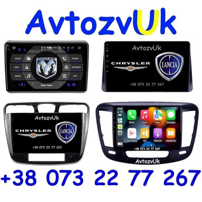 Android Lancia FLAVIA Chrysler 200 GRAND VOYAGER DODGE DART Магнитола