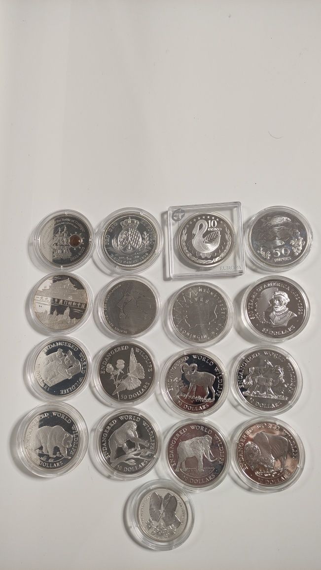 Срібні монети інвестиційні та колекційні. 0.5-5 oz.