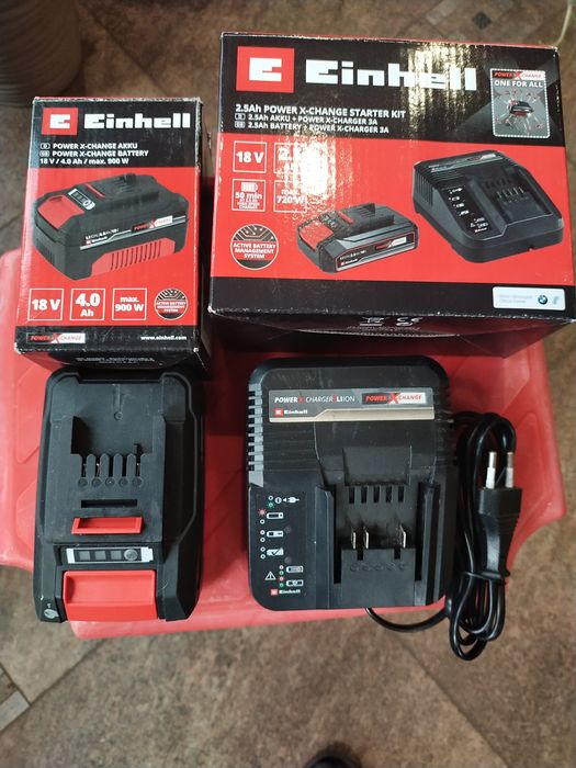 Enhell зарядное устройство и аккумулятор на 4,0 Ah.