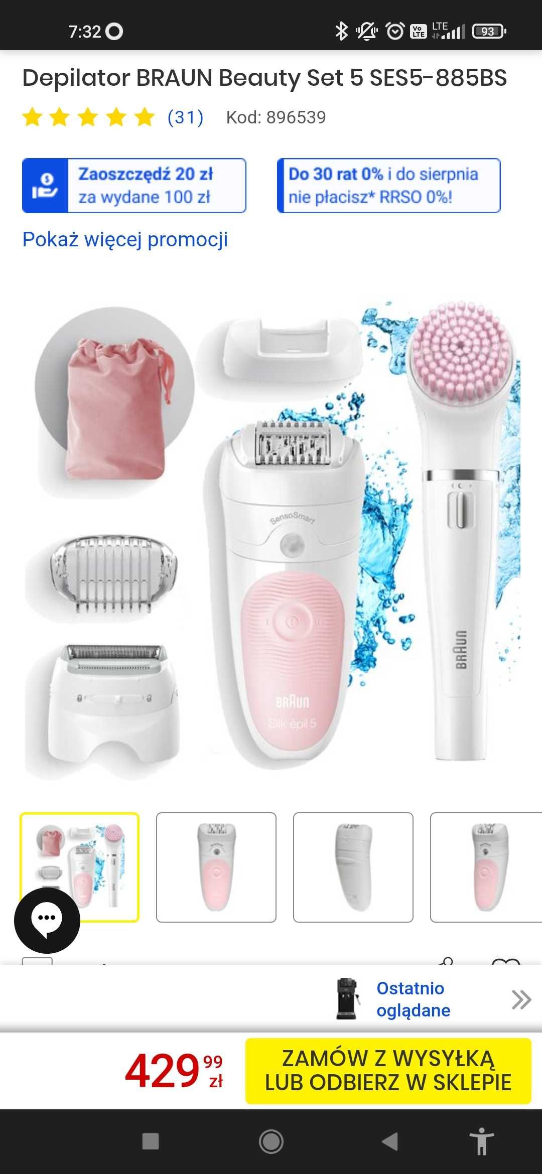 Depilator Braun Beauty Set 5