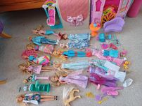 Mega zestaw Barbie lalki różne 12szt+akcesoria+2 domki Odbiór osobisty