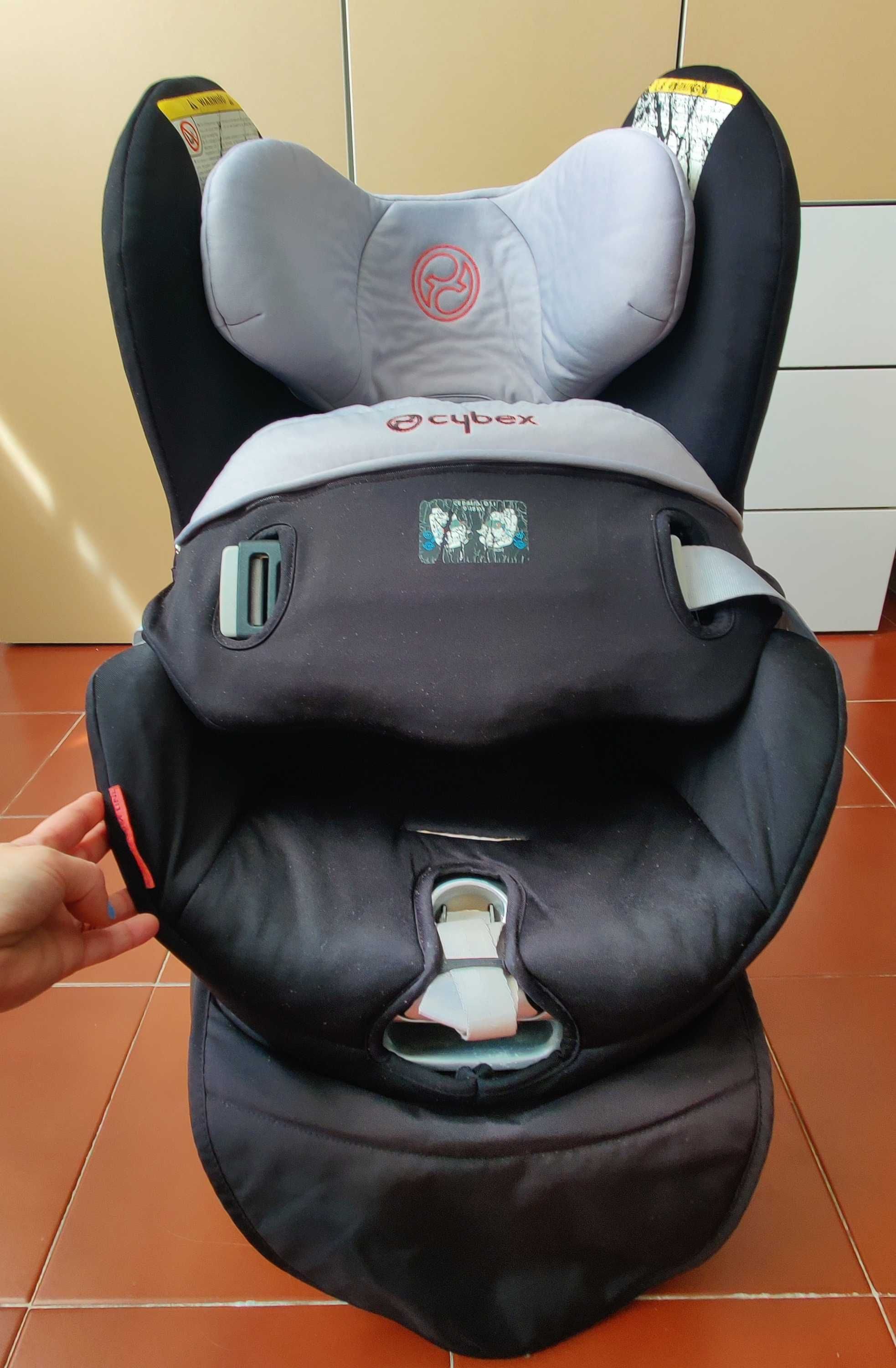 Caseira auto cybex sirona, isofix, rotatória, 0 aos 4 anos