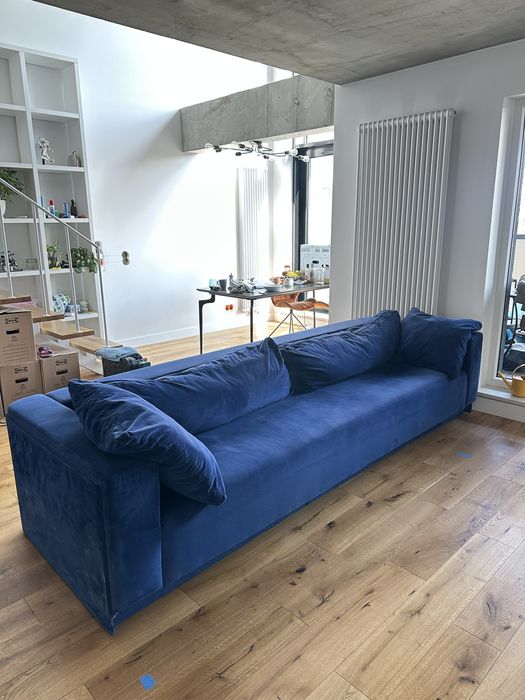 Sofa kanapa granatowa 3m