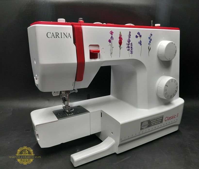 Maszyna do szycia Carina Classic jeans, skóra, dżersej GWARANCJA ROK