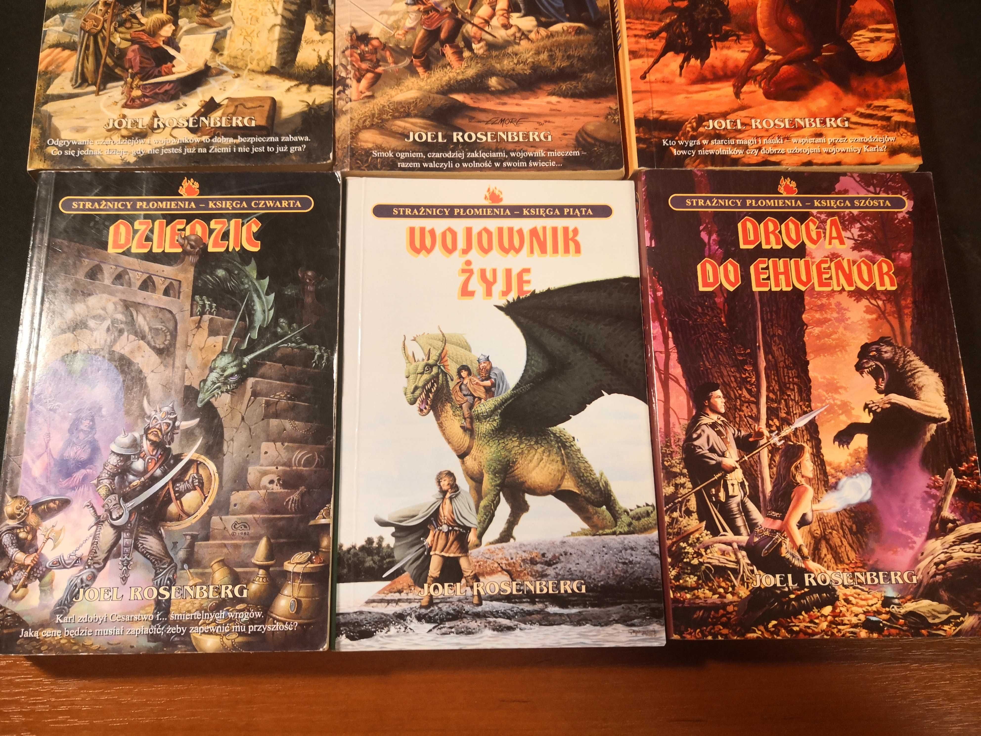 Cały cykl Strażnicy Płomienia Tomy 1-6 Joel Rosenberg stan b.db-