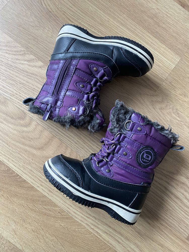 Buty zimowe, śniegowce wodoodporne dla dziewczynki, rozmiar 25