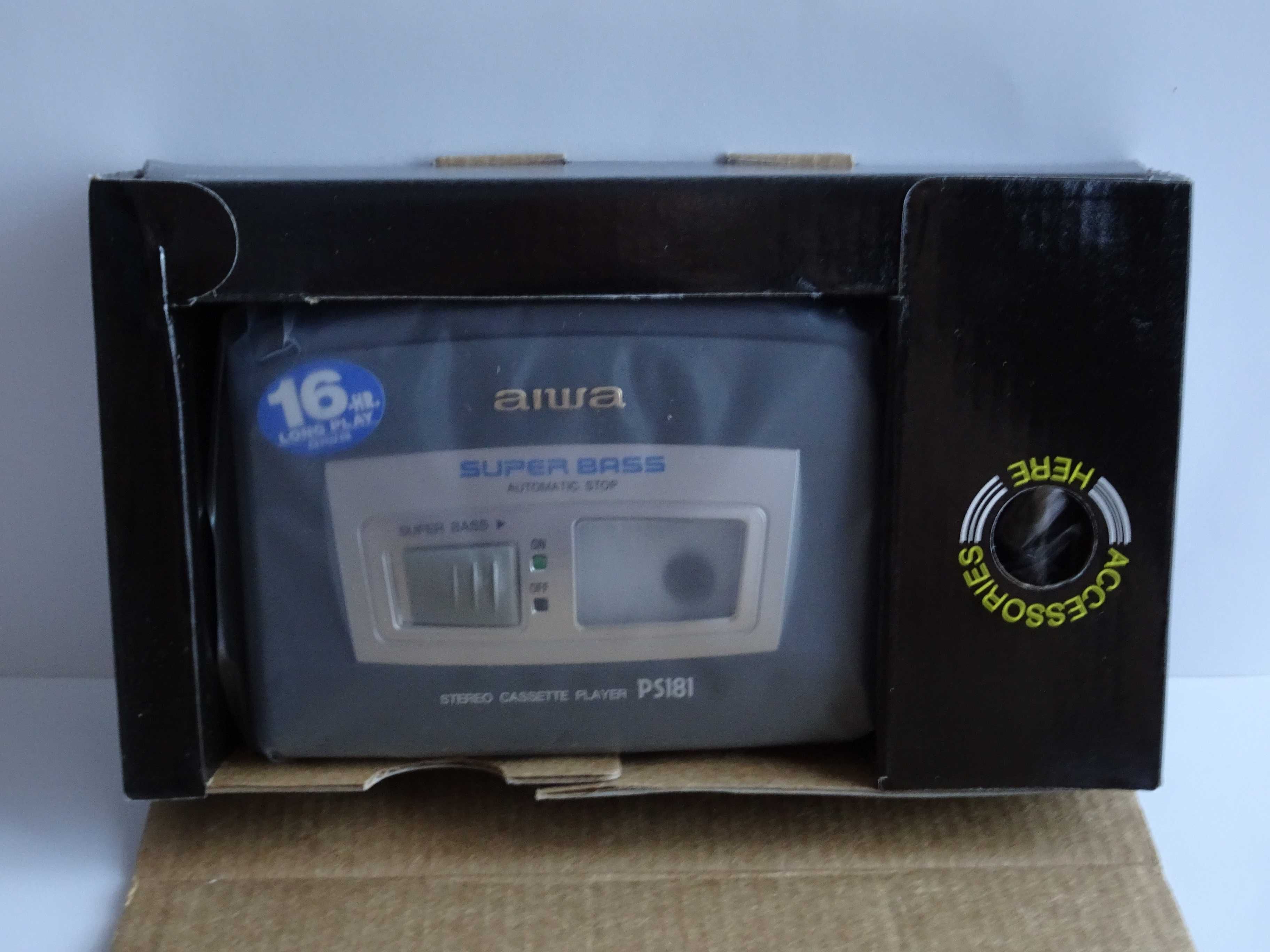 NOWY Walkman AIWA HS-PS181 (BK) Odtwarzacz Kasetowy - 1998r.- OKAZJA !