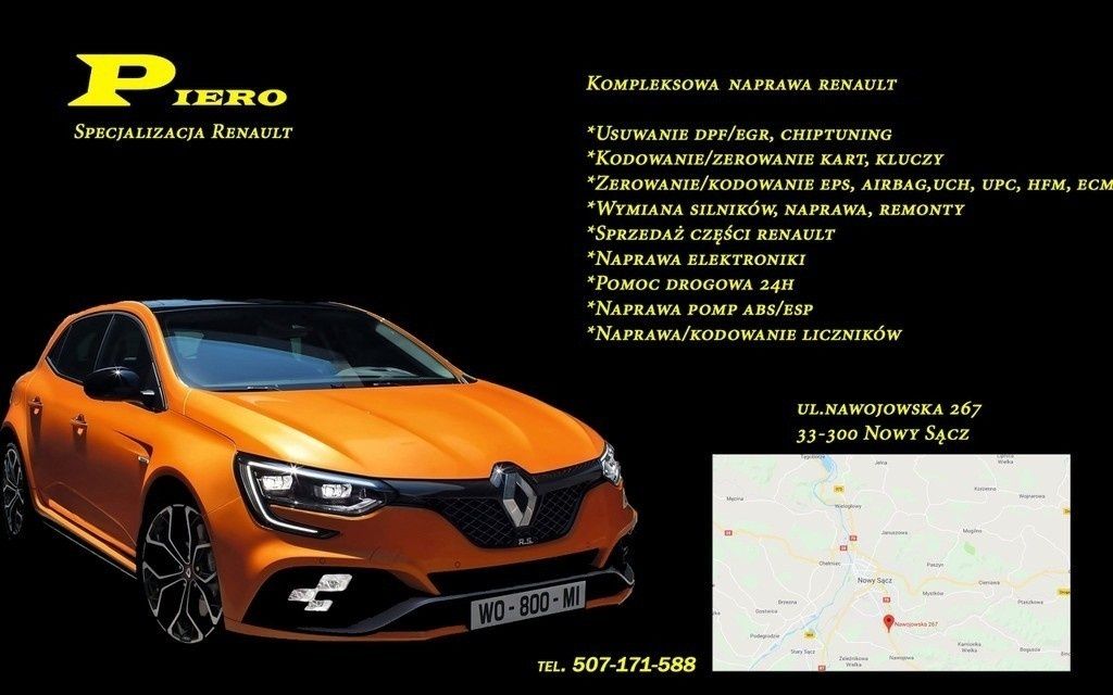 Dorobienie nowej karty RENAULT Clio IV Captur HF Hands Free Oryginał