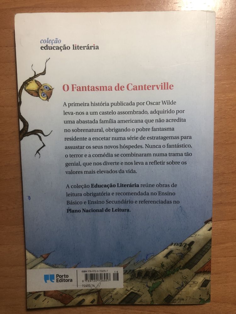 Livro “O fantasma de canterville” de Óscar wilde