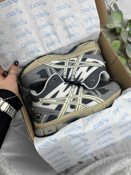 ‼️НОВІ Кросівки Asics Gel Kahana 8 Gore-Tex Fur Grey Beige