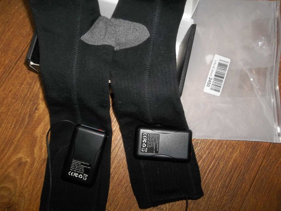 носки с подогревом от аккумуляторов.