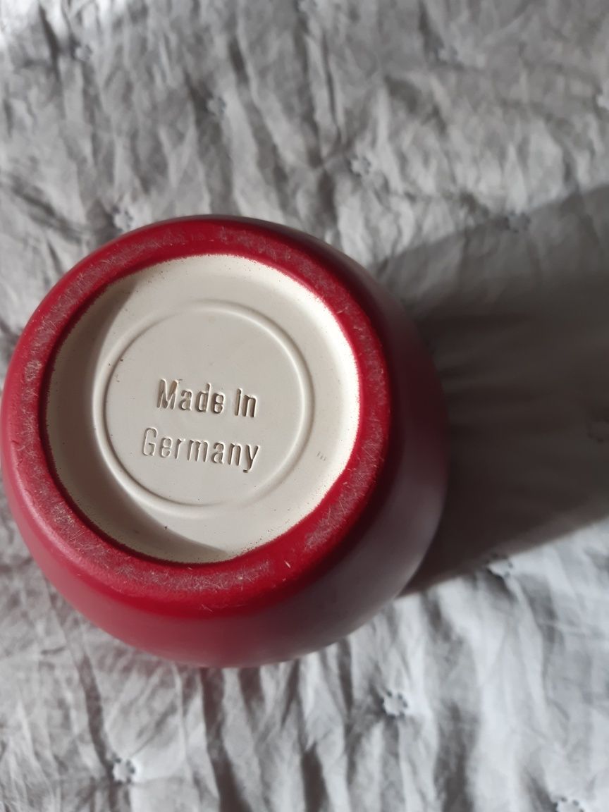 Doniczka, osłona na doniczkę. Bordo. Made in Germany