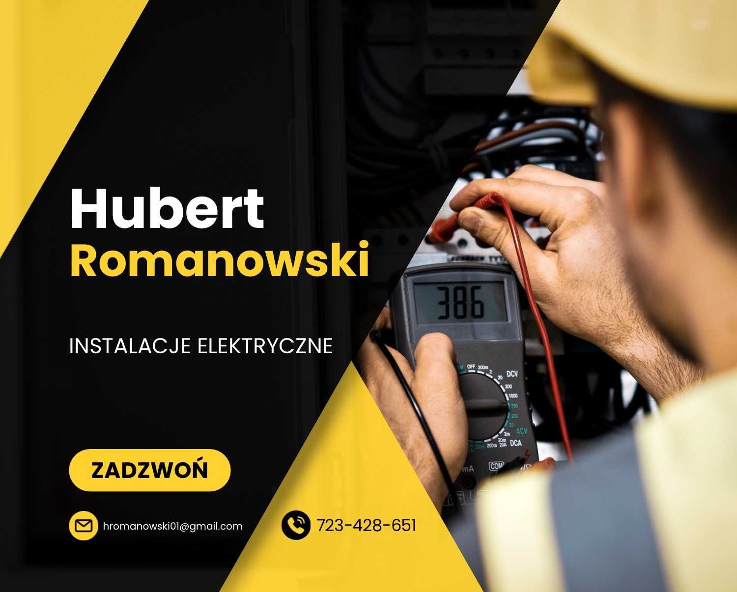 elektryk- instalacje elektryczne Hubert Romanowski