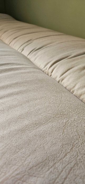 Kanapa sofa jasno szara zadbana skóra