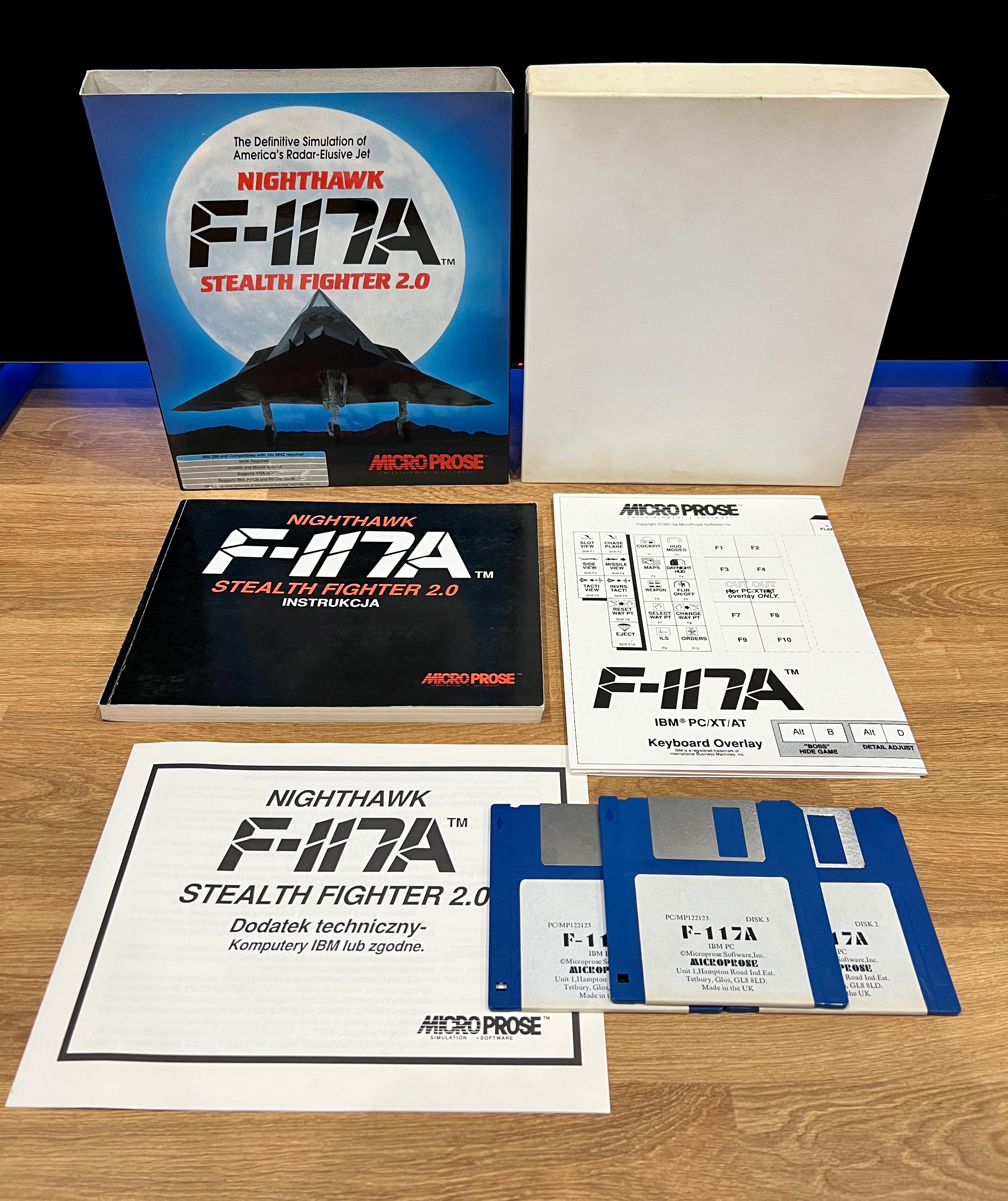 F-117A Nighthawk Stealth Fighter 2.0 (PC PL 1990) BIG BOX polskie wyd