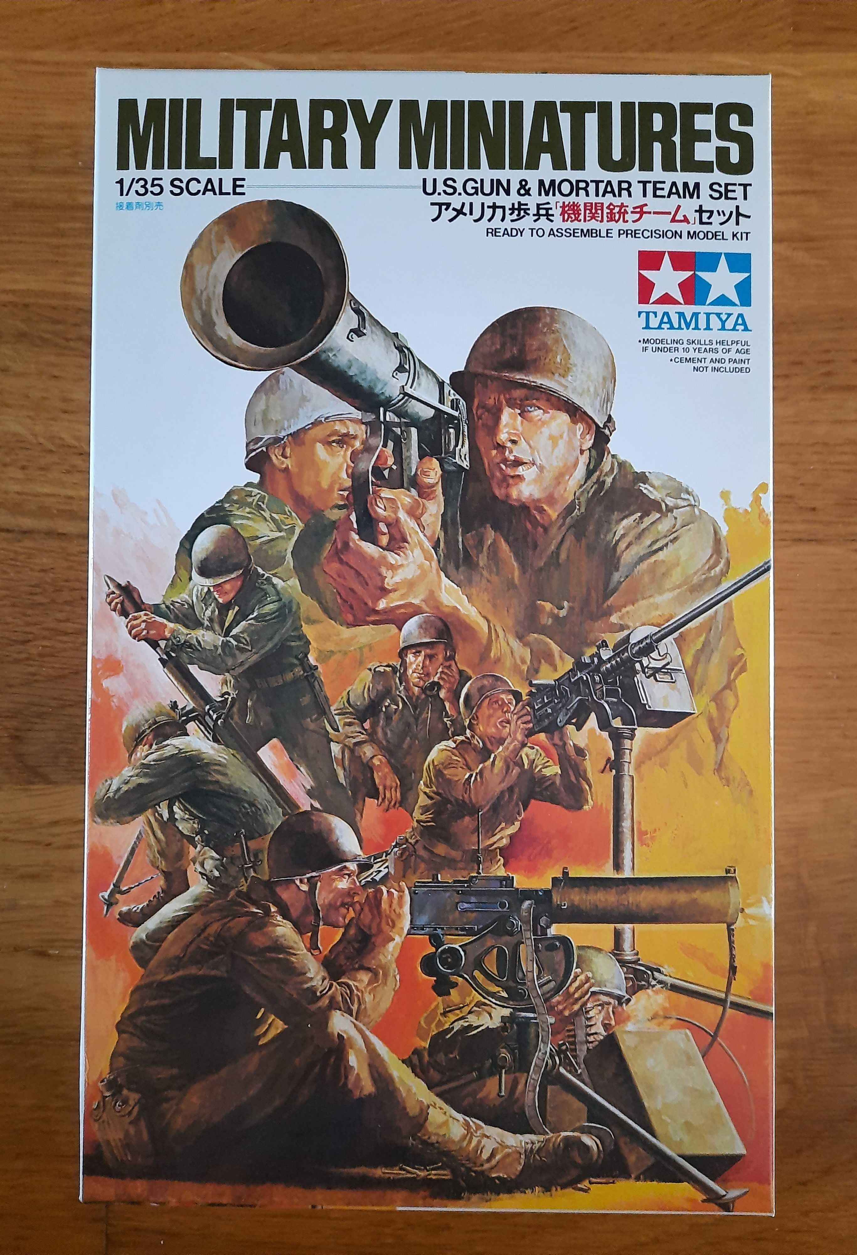 Model do sklejania Tamiya Figurki U.S.Gun&Mortar Team Set skala 1/35