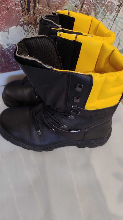 Захисні черевики Cofra з натуральної шкіри чорні ботинки