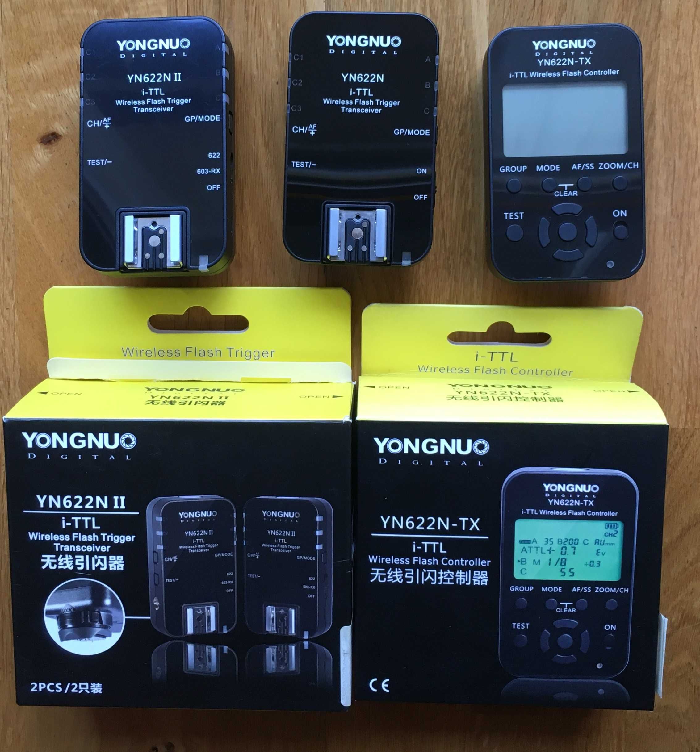 Wyzwalacz radiowy Yongnuo 622N TX +  odbiornik 622N II i 622N