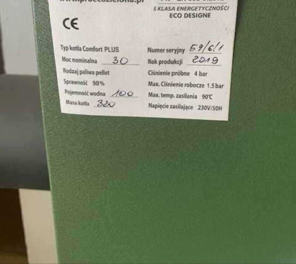 kocioł piec piece PELLET  MONTAŻ podajnik 5 klasa rozne moce