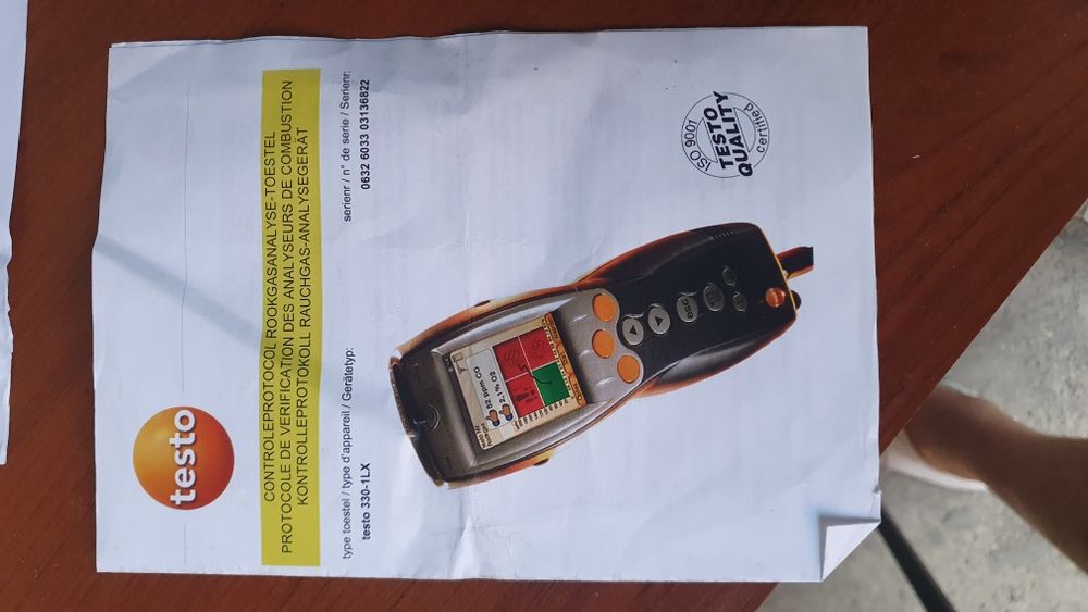 Analizator spalin testo 330 1-XL