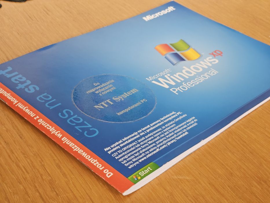 System operacyjny Windows XP Professional - Książeczka