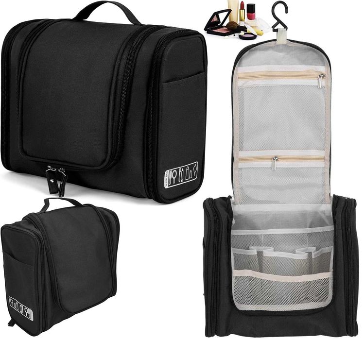 Kosmetyczka podróżna organizer damska męska na kosmetyki pojemna