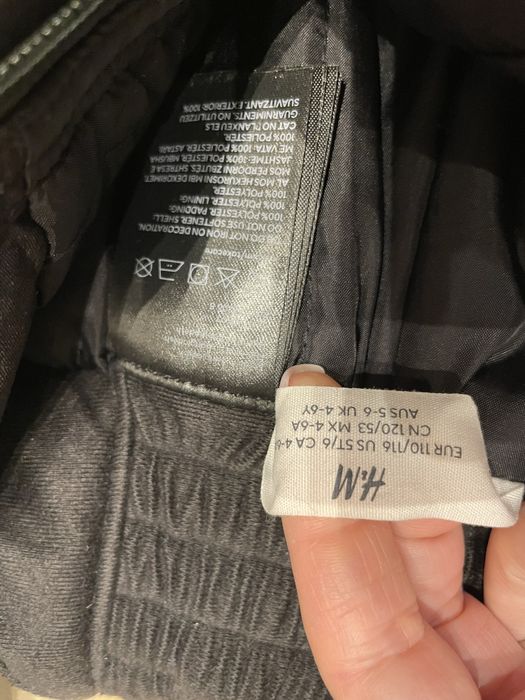 Spodnie zimowe wodoodporne h&m 110/116 jak nowe