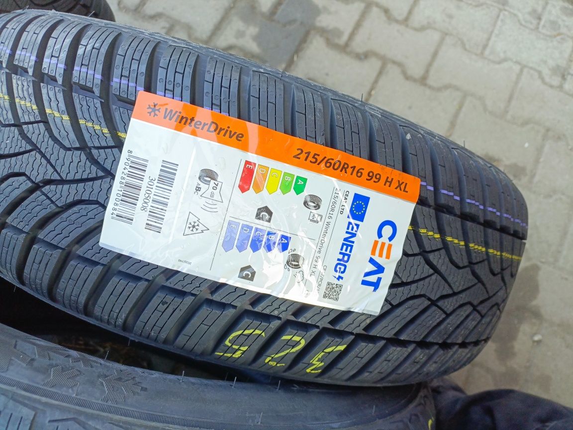 Nowe opony zimowe 215/60/16 Ceat 2024r