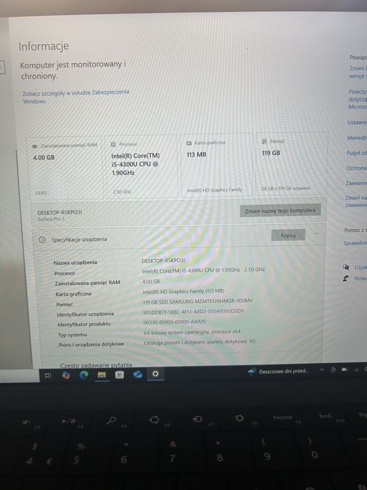 Surface  tablet laptop