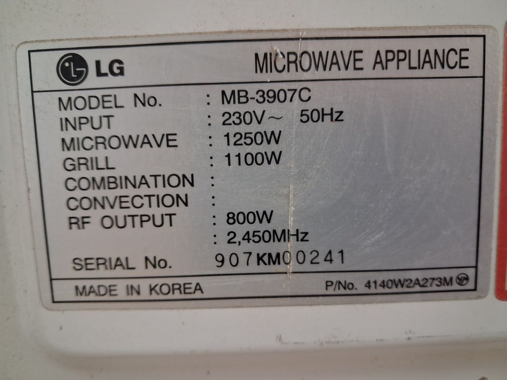 Mikrofalówka LG 800w Grill