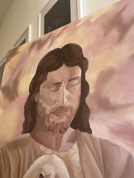 obraz olejny Jezusa dobrego Pasterza