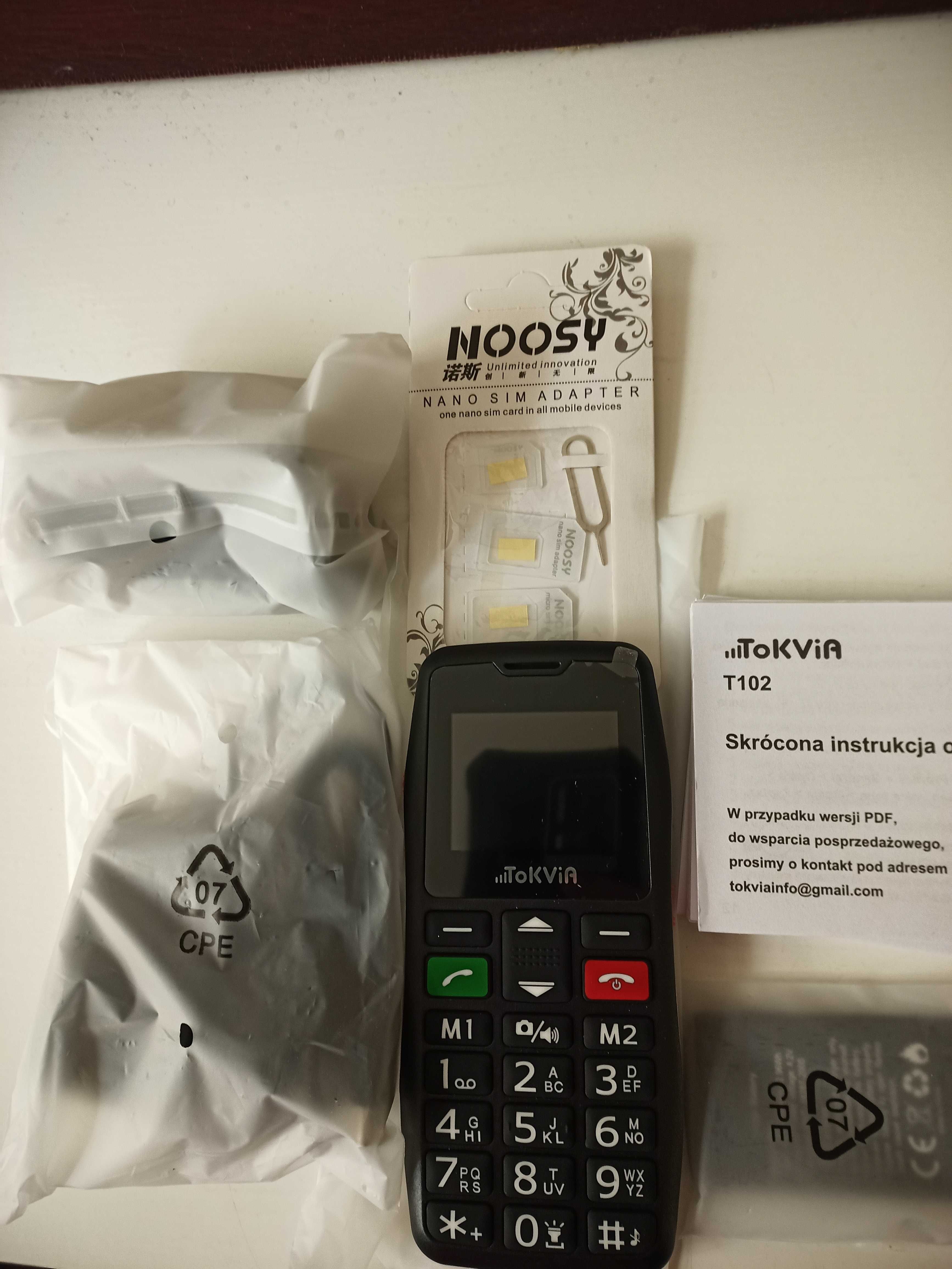 TOKVIA T102 Telefon komórkowy dla seniora.