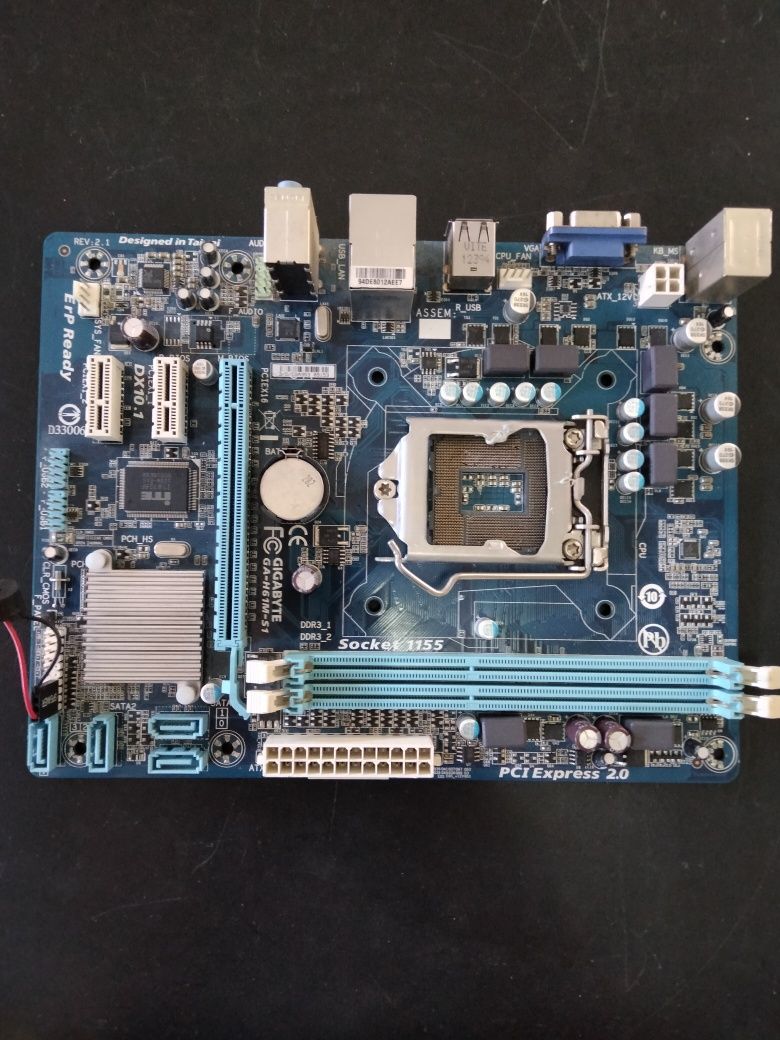 Placa mãe, Matherboard da Gigabyte Socket 1155, usado