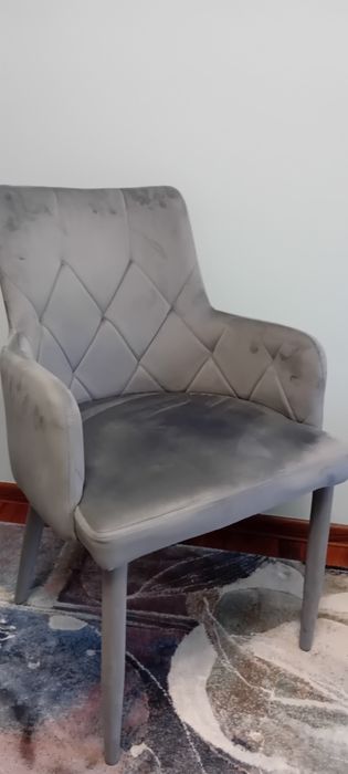 Fotel Black red white