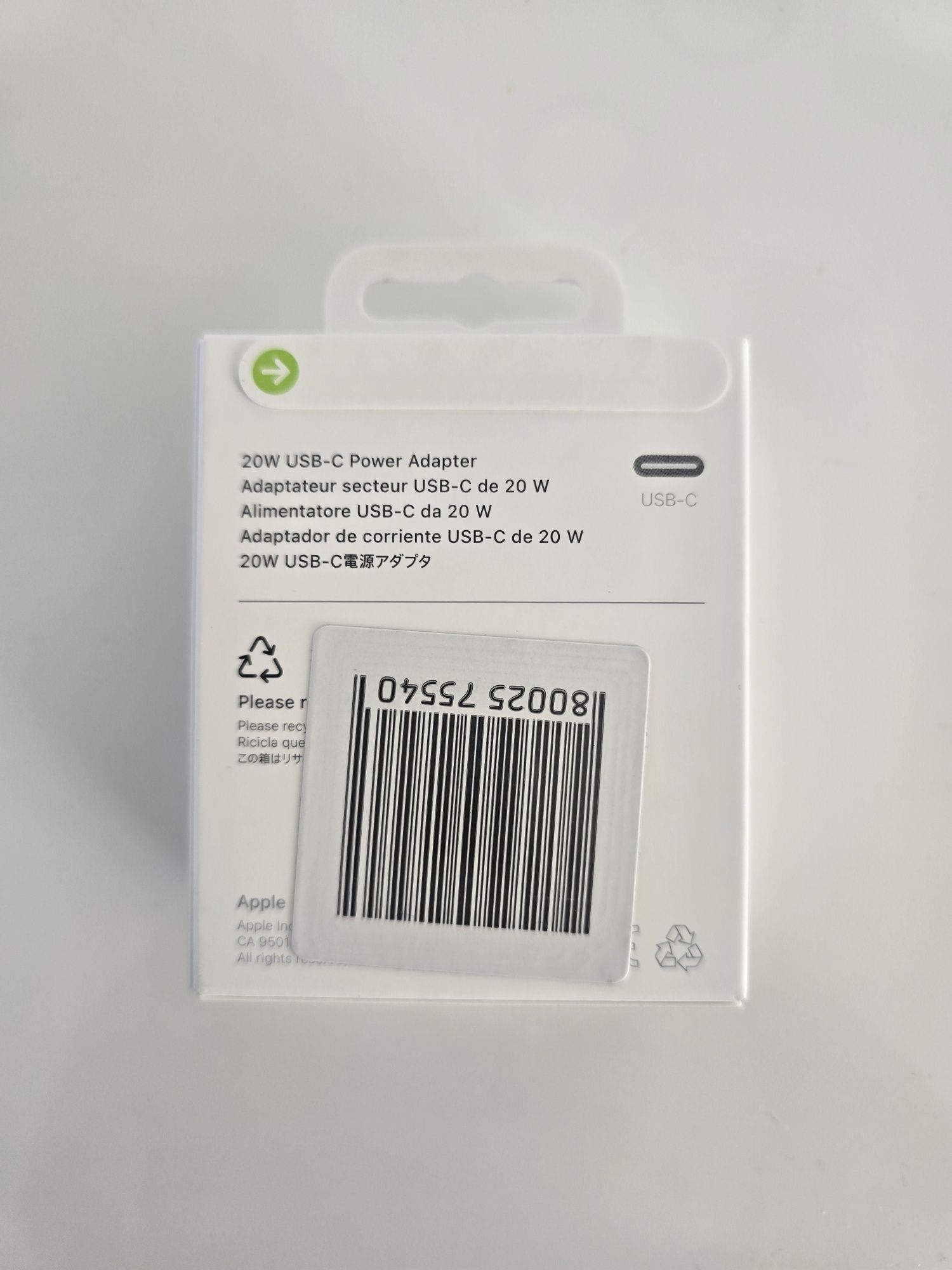 Ładowarka Apple USB c 20w