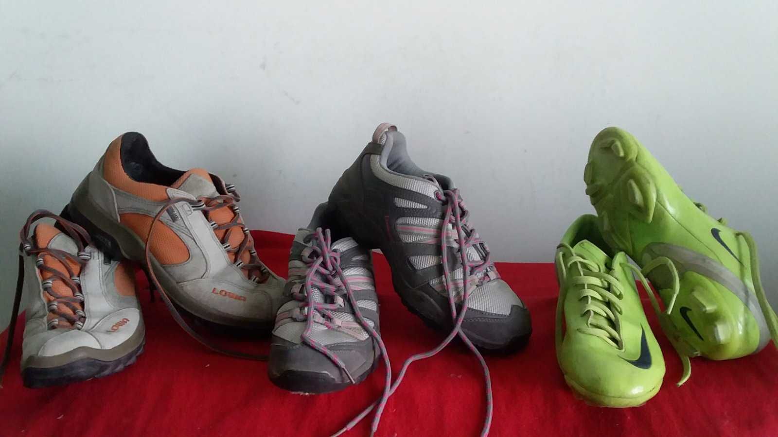 Кросівки дитячі трекингові,шкіра-LOWA-37,5-Landrover-37;буци-Nike-36,5