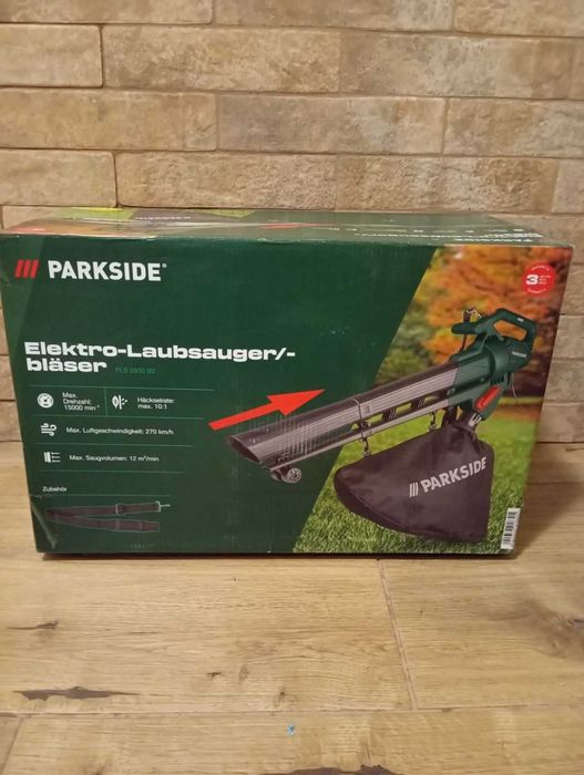 Садовий пилосос, повітродувка, садовый пылесос, Parkside PLS 2600 B2