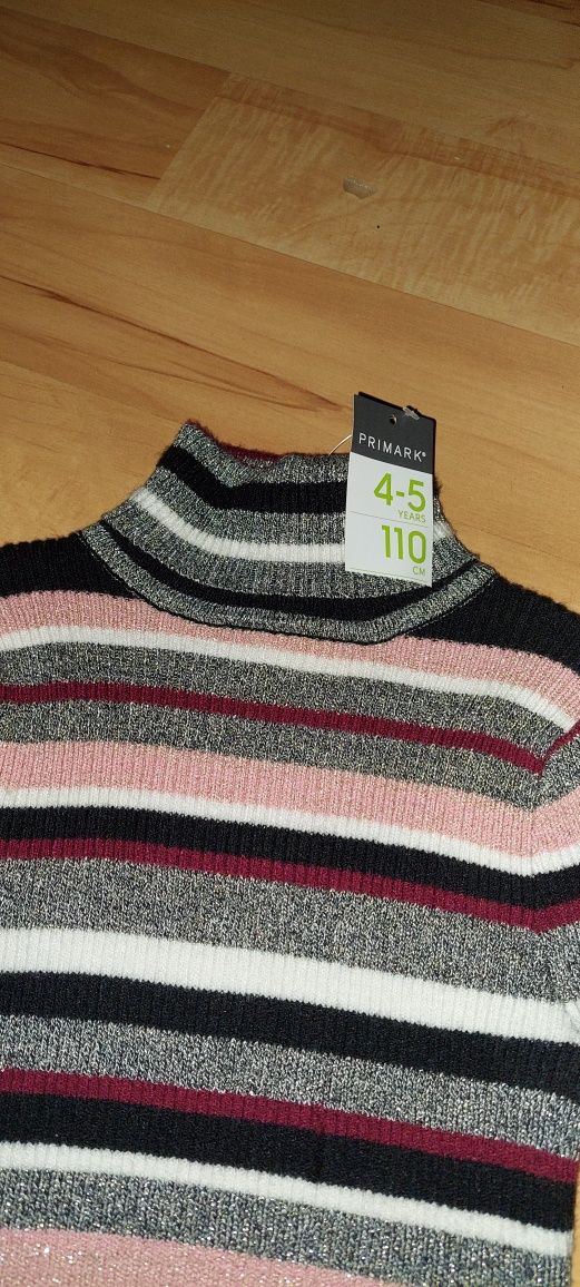 Nowy sweter, sweterek, golf r. 110