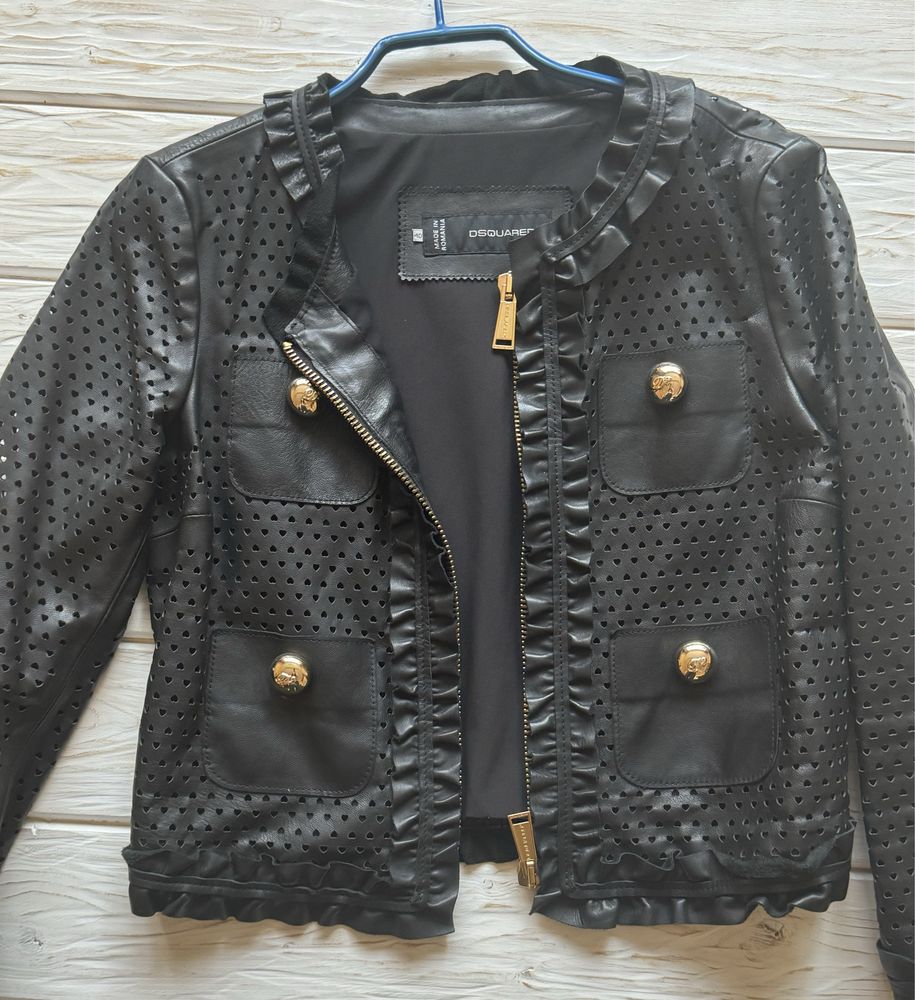 Dsquared xs s 2300$ оригинал кожаная куртка шкіряна оригінал