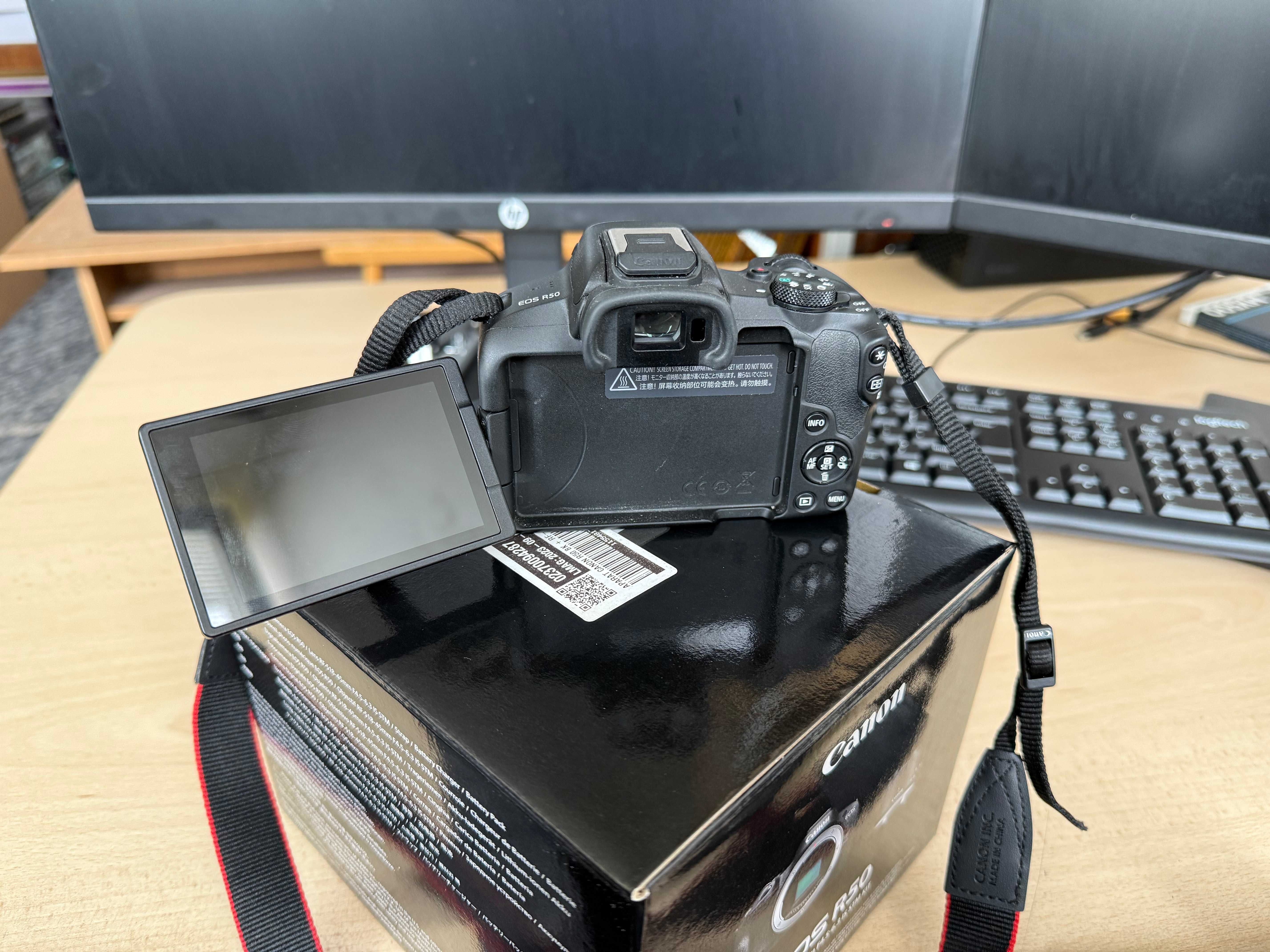 Canon EOS R50 + obiektyw RF-S + dodatkowe baterie