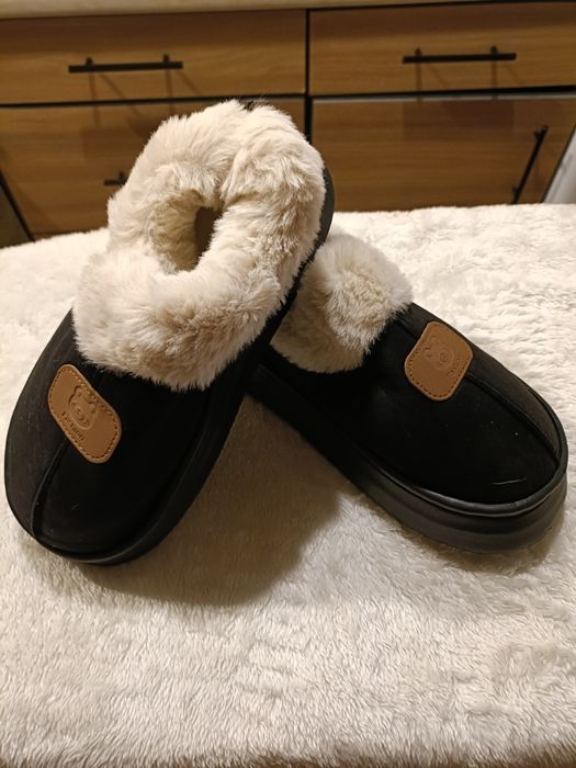 Damskie ciepłe kapcie zimowe,przytulne buty domowe.