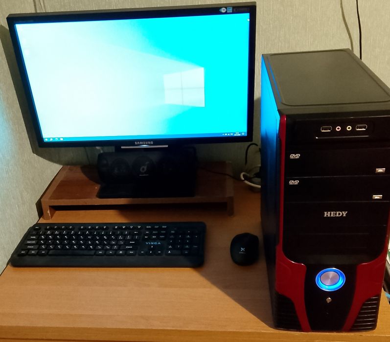 Хороший Игровой комп 4 ядра, 8Гб ОЗУ, видеокарта R5 430, SSD + винч-р