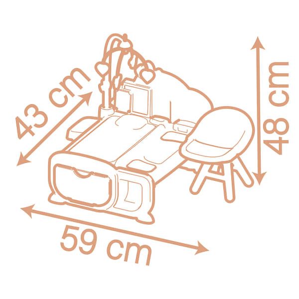 Ігровий центр Smoby “Бебі Ньорс. Терракотова пудра. Дитяча кімната”