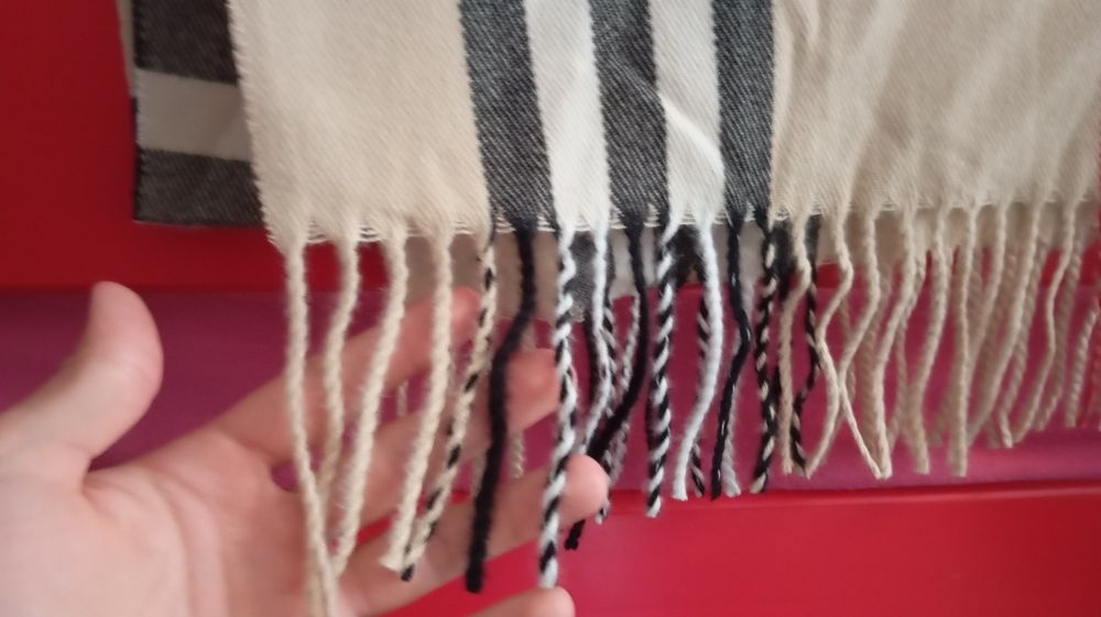 Szalik burbery 100% kaszmir