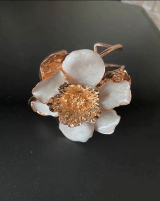 Bransoletka vintage kwiat