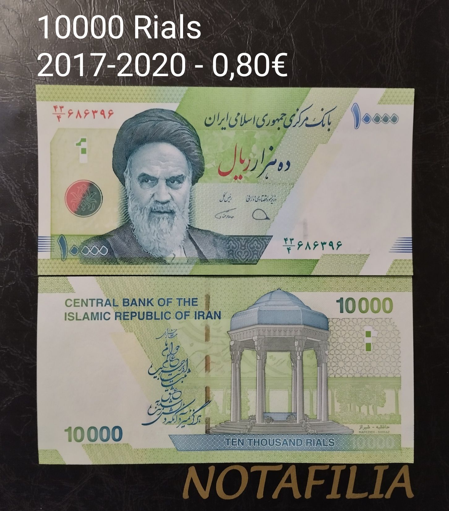 Coleção de notas do Irão