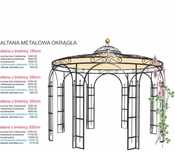 Altana metalowa okrągła